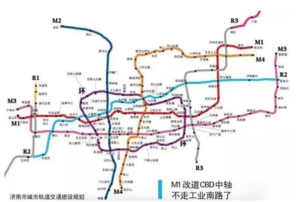 濟南輕軌最新規劃圖，塑造未來城市交通新格局
