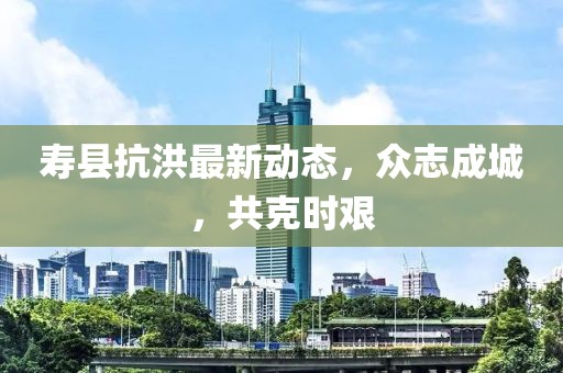 最新抗洪消息，眾志成城，共克時艱